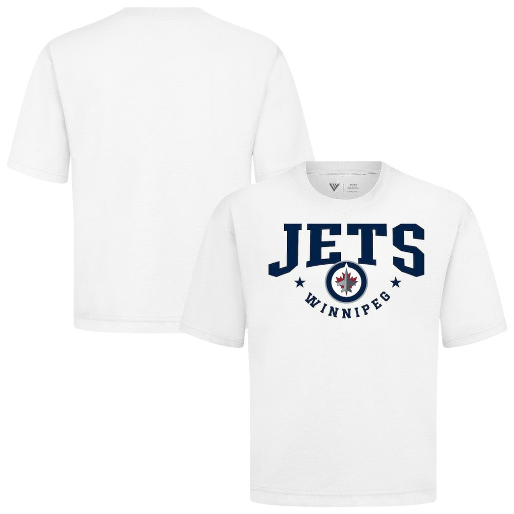Winnipeg Jets Levelwear Luxe Signature Knit T-Shirt - White T-shirts