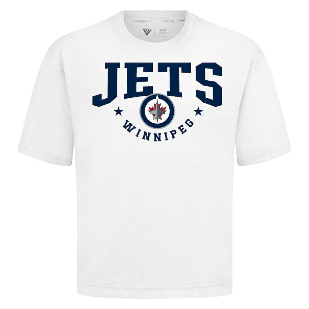Winnipeg Jets Levelwear Luxe Signature Knit T-Shirt - White T-shirts