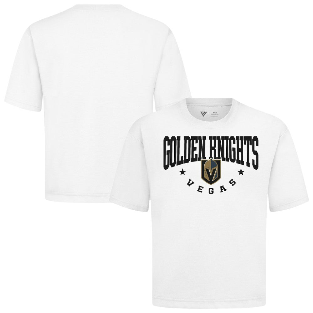 Vegas Golden Knights Levelwear Luxe Signature Knit T-Shirt - White T-shirts