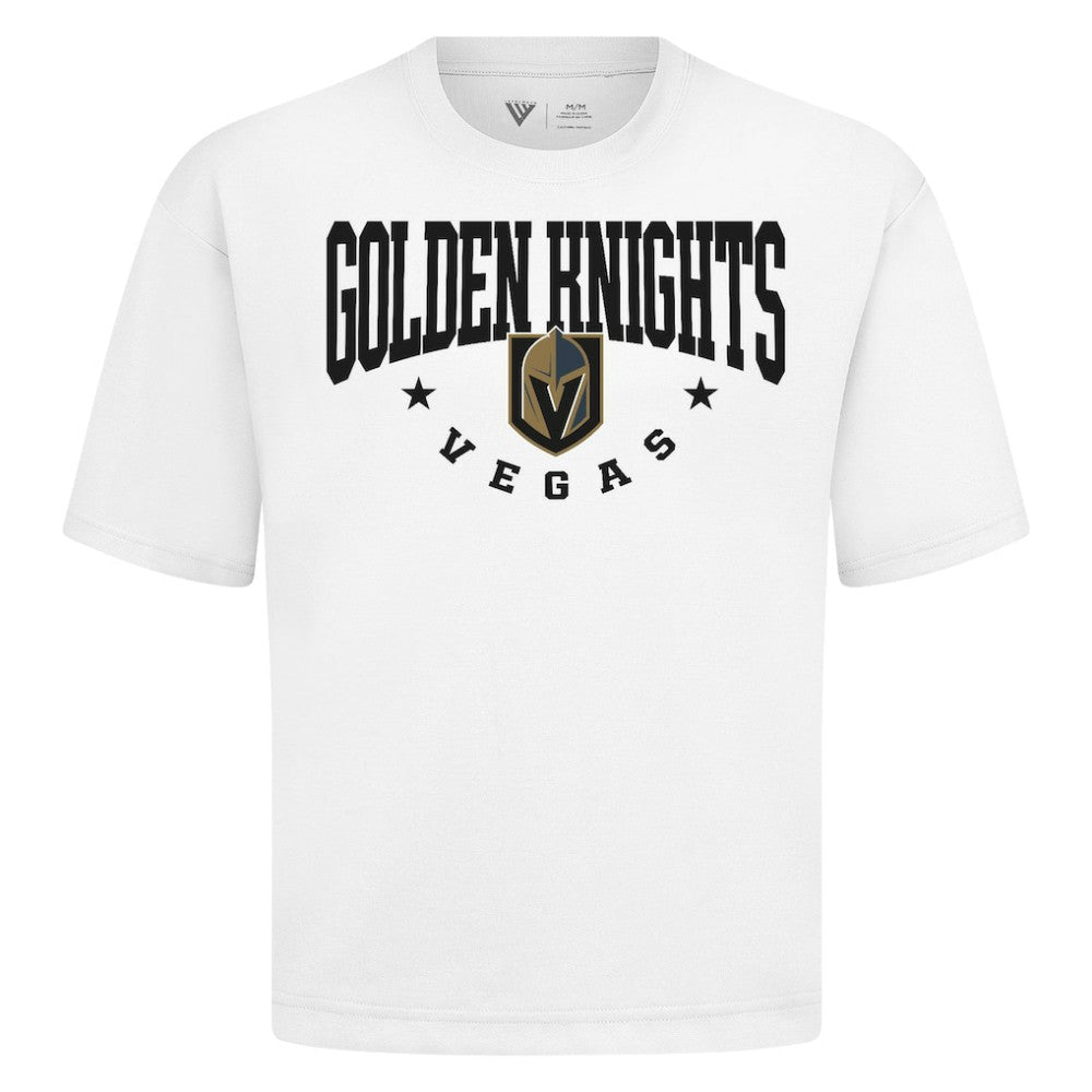 Vegas Golden Knights Levelwear Luxe Signature Knit T-Shirt - White T-shirts