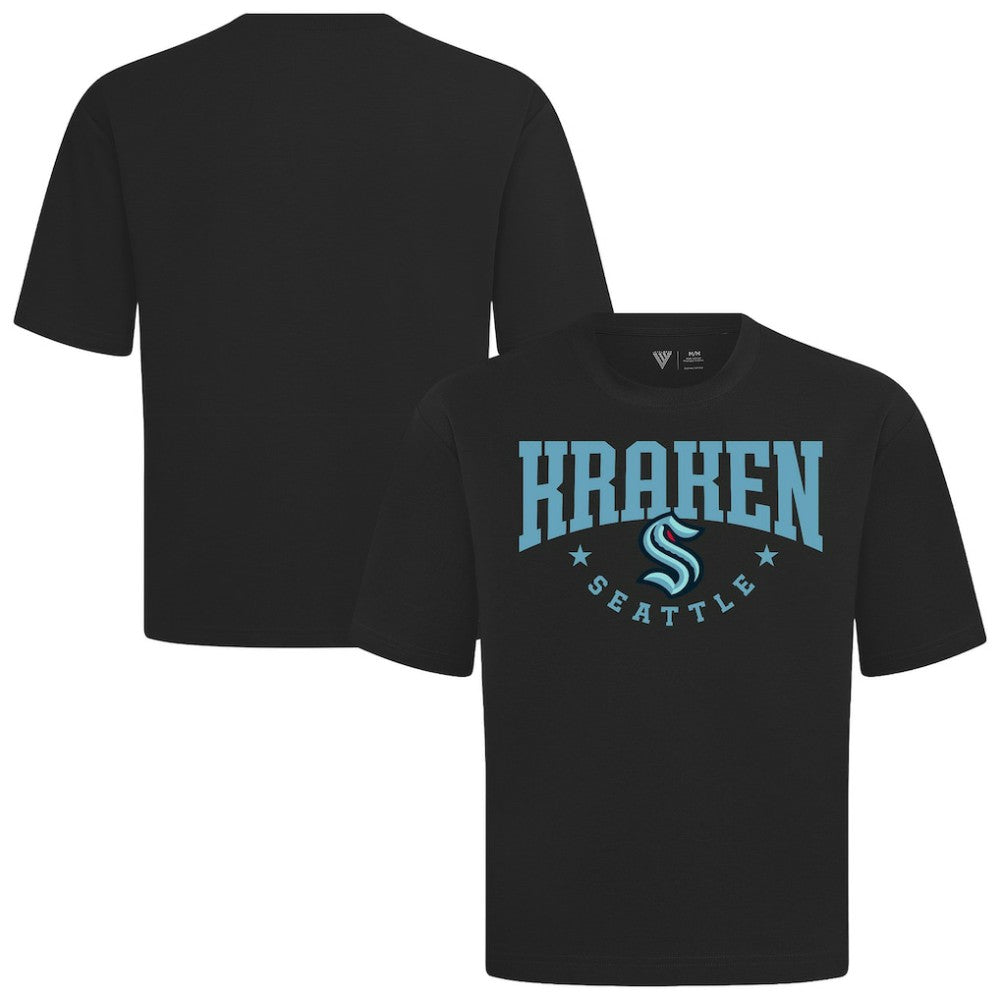 Seattle Kraken Levelwear Luxe Signature Knit T-Shirt - Black T-shirts