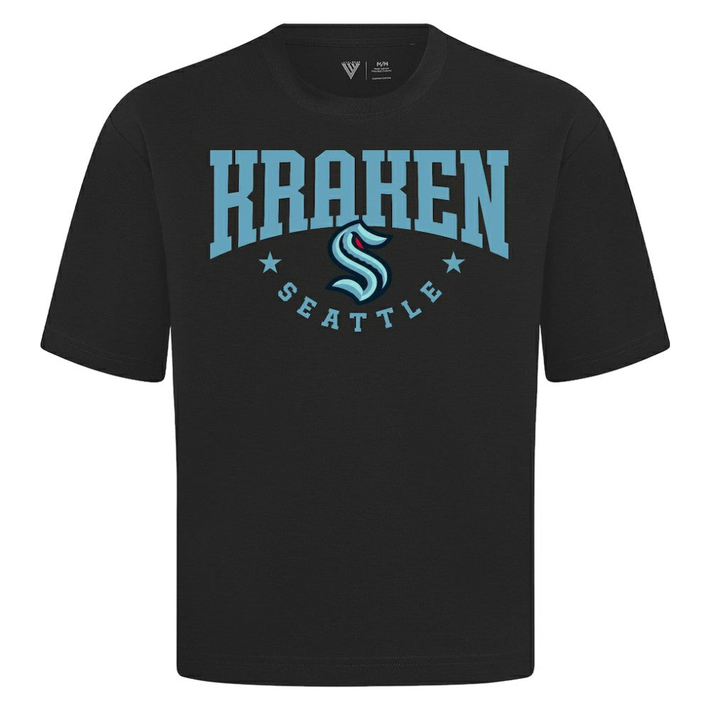 Seattle Kraken Levelwear Luxe Signature Knit T-Shirt - Black T-shirts