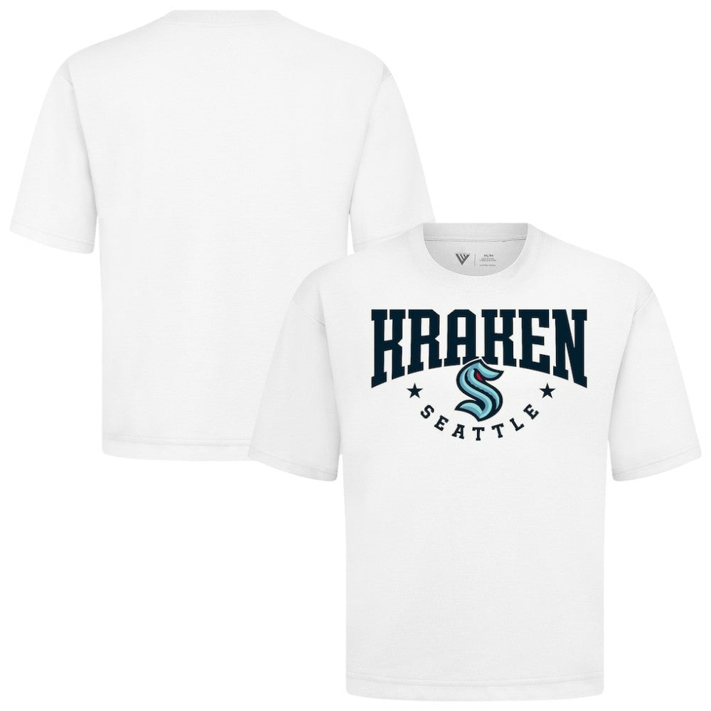 Seattle Kraken Levelwear Luxe Signature Knit T-Shirt - White T-shirts