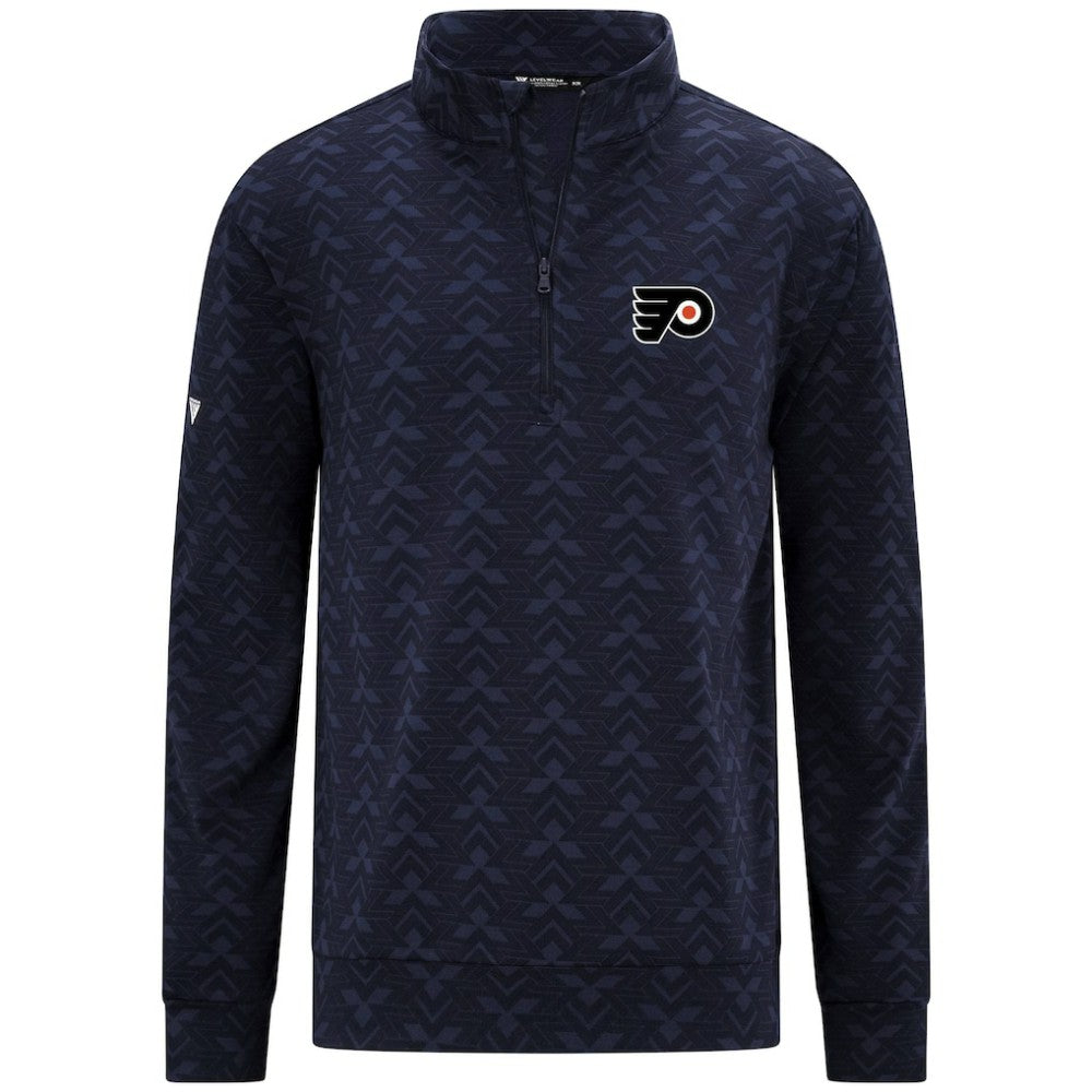 Philadelphia Flyers Levelwear Chameleon Quarter-Zip Sweatshirt - Navy Sweatshirts