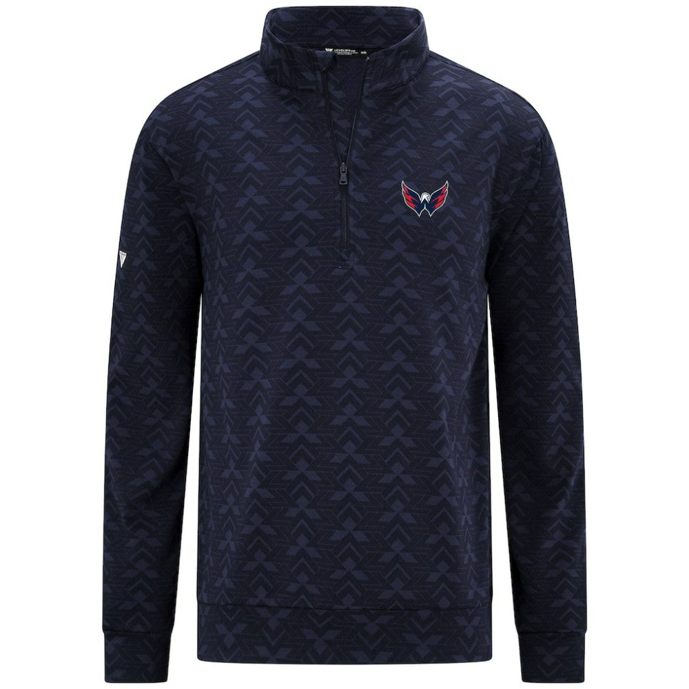 Washington Capitals Levelwear Chameleon Quarter-Zip Sweatshirt - Navy Sweatshirts