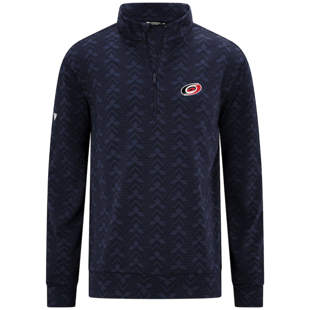 Carolina Hurricanes Levelwear Chameleon Quarter-Zip Sweatshirt - Navy Sweatshirts