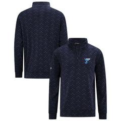 St. Louis Blues Levelwear Chameleon Quarter-Zip Sweatshirt - Navy Sweatshirts