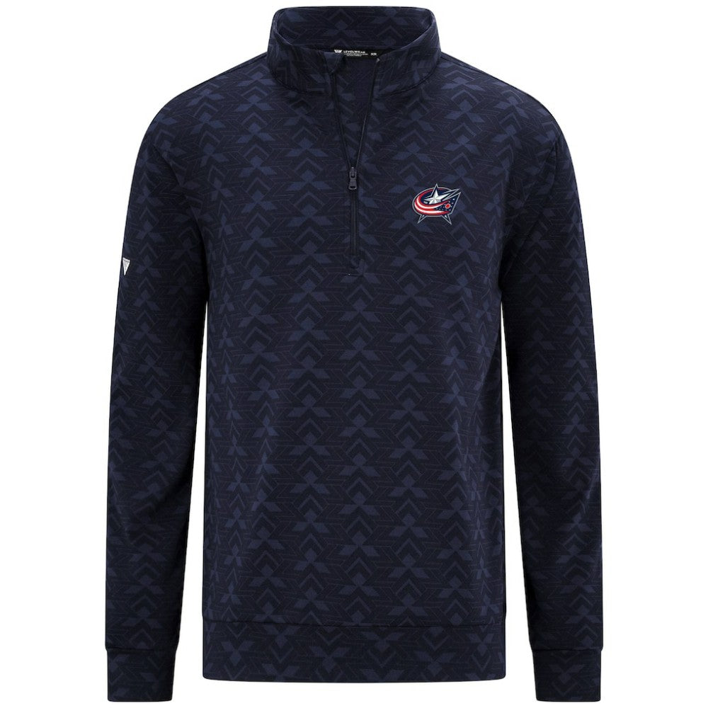 Columbus Blue Jackets Levelwear Chameleon Quarter-Zip Sweatshirt - Navy Sweatshirts