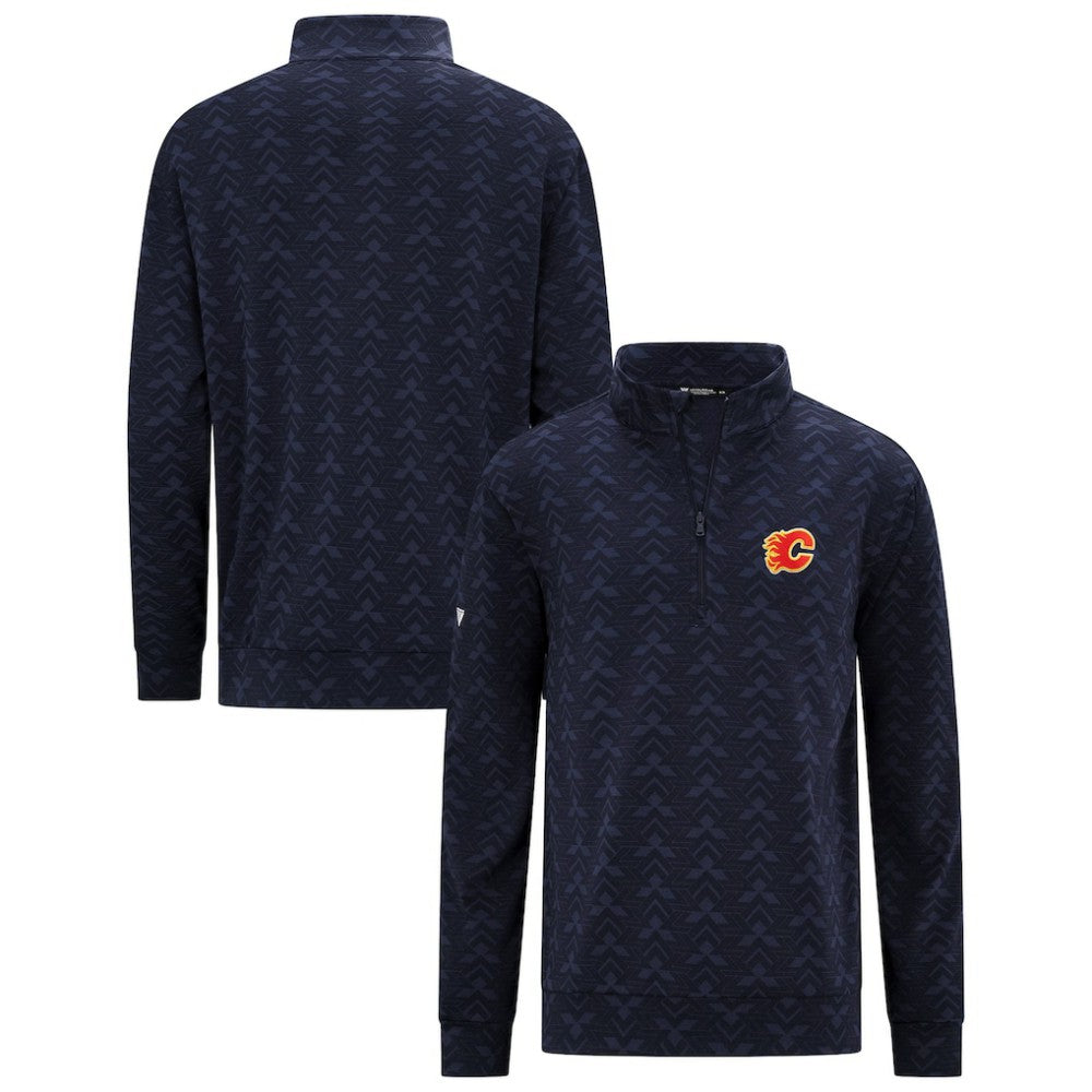 Calgary Flames Levelwear Chameleon Quarter-Zip Sweatshirt - Navy Sweatshirts