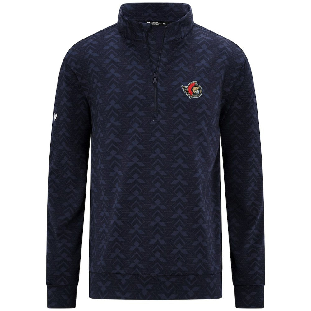 Ottawa Senators Levelwear Chameleon Quarter-Zip Sweatshirt - Navy Sweatshirts