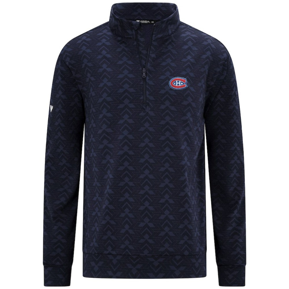 Montreal Canadiens Levelwear Chameleon Quarter-Zip Sweatshirt - Navy Sweatshirts