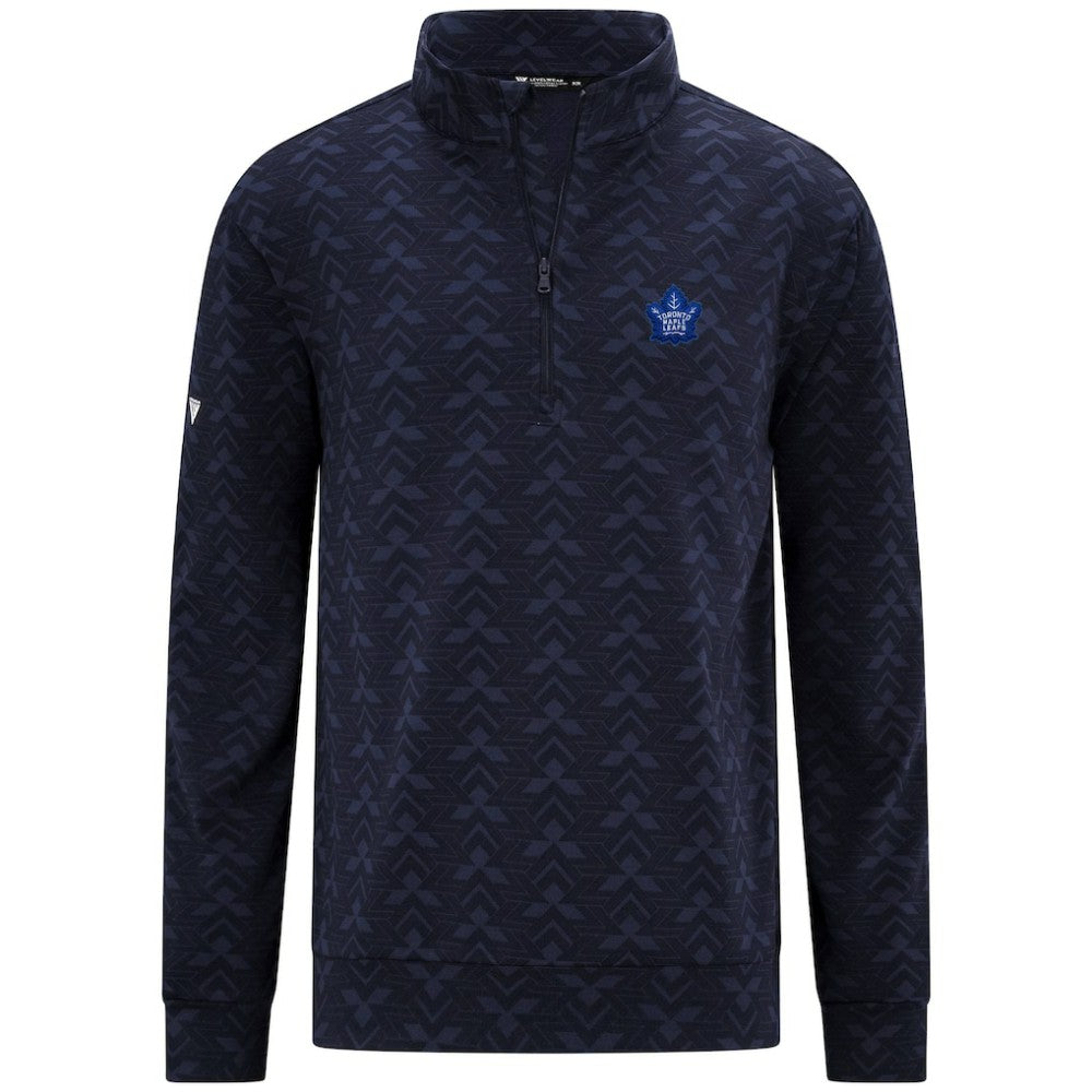 Toronto Maple Leafs Levelwear Chameleon Quarter-Zip Sweatshirt - Navy Sweatshirts