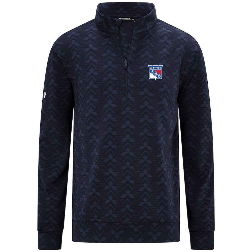 New York Rangers Levelwear Chameleon Quarter-Zip Sweatshirt - Navy Sweatshirts