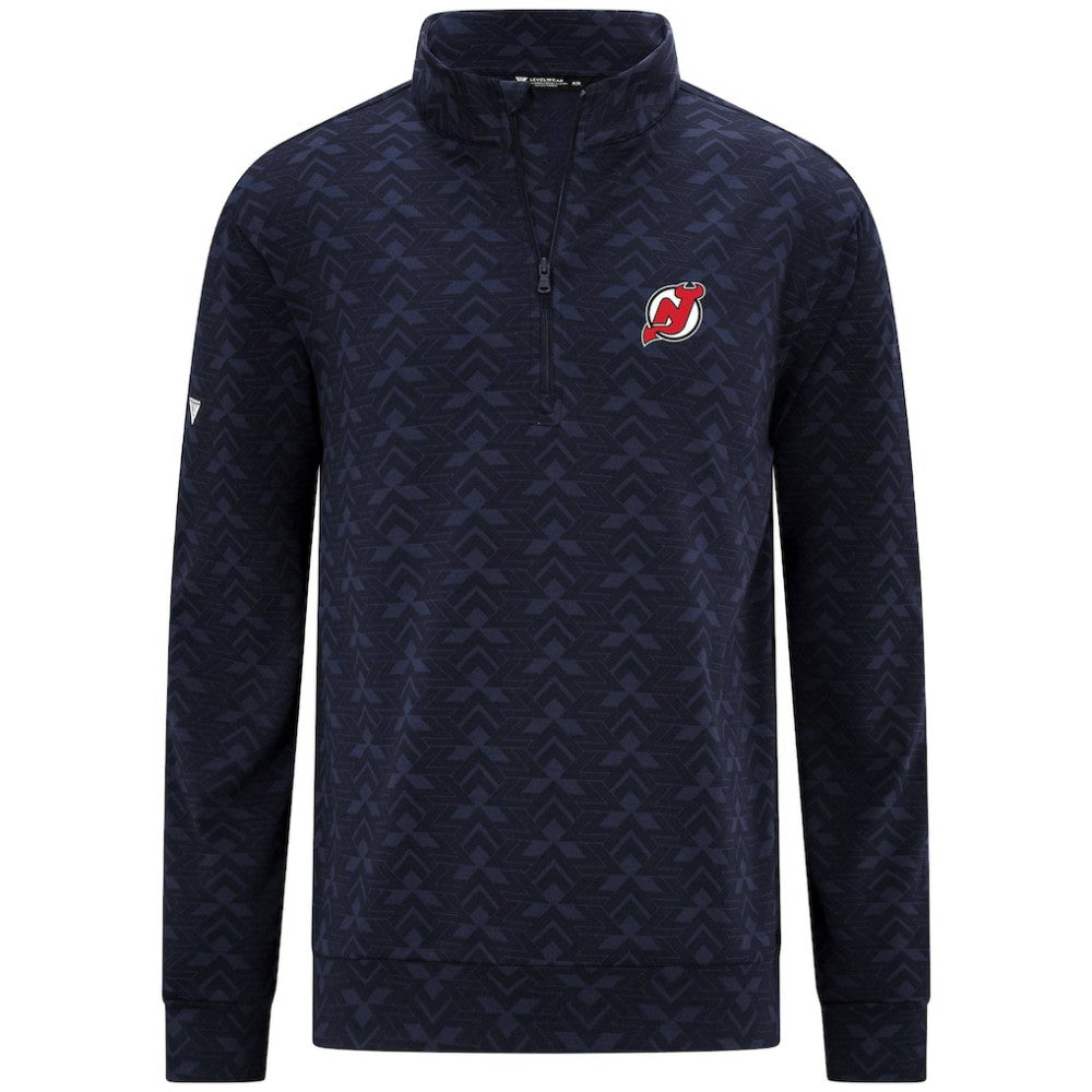 New Jersey Devils Levelwear Chameleon Quarter-Zip Sweatshirt - Navy Sweatshirts