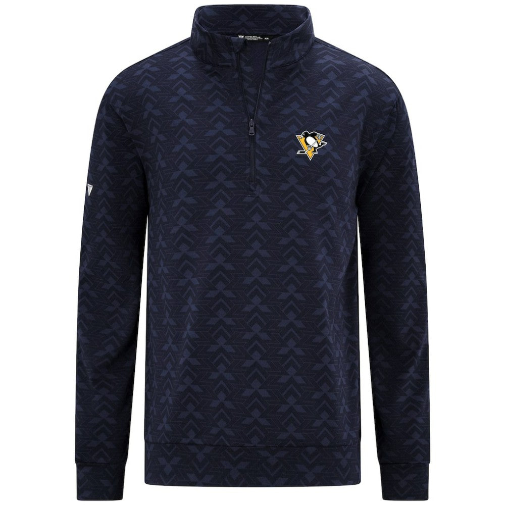 Pittsburgh Penguins Levelwear Chameleon Quarter-Zip Sweatshirt - Navy Sweatshirts
