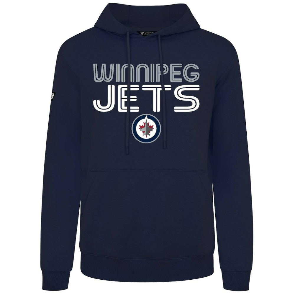 Winnipeg Jets Levelwear Podium Lanes Hoodie - Navy Hoodies