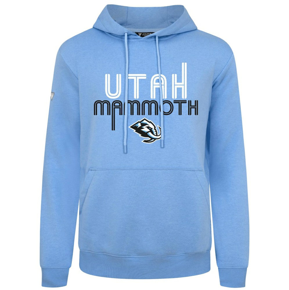 Utah Mammoth Levelwear Podium Lanes Hoodie - Light Blue Hoodies