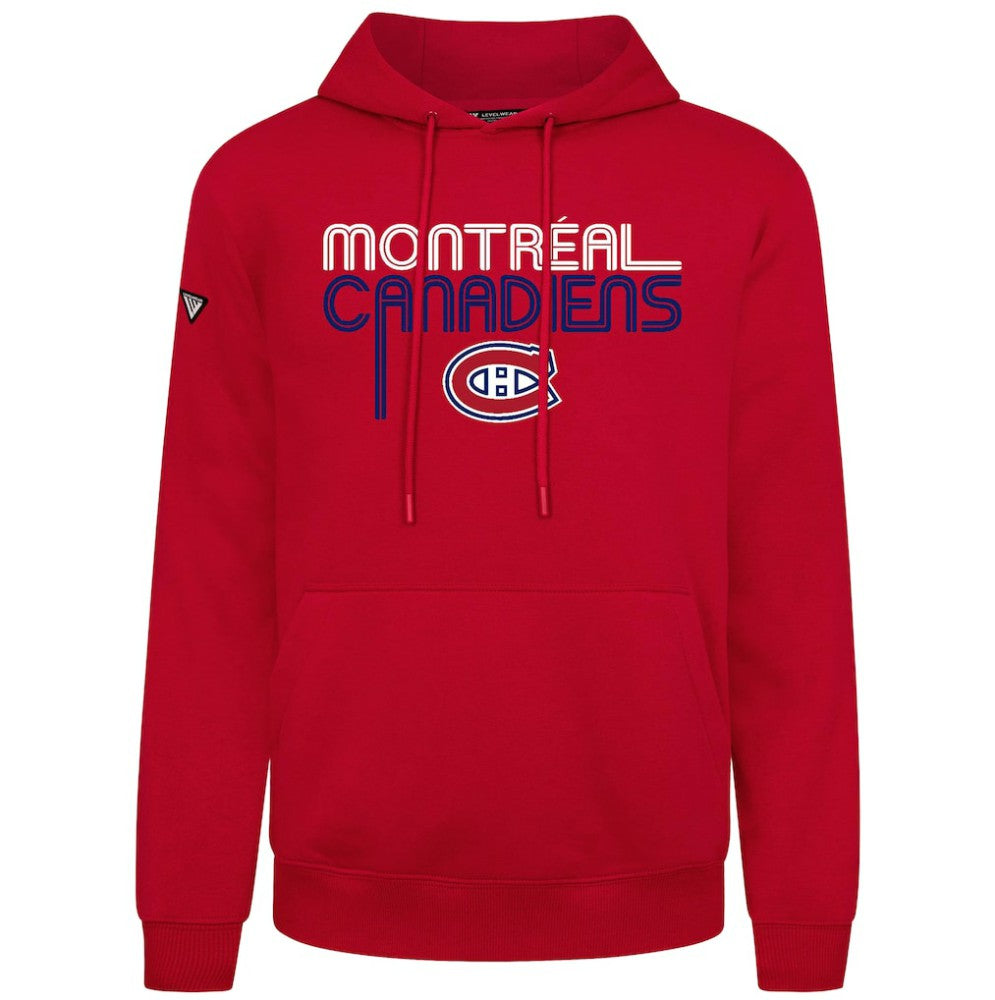 Montreal Canadiens Levelwear Podium Lanes Hoodie - Red Hoodies