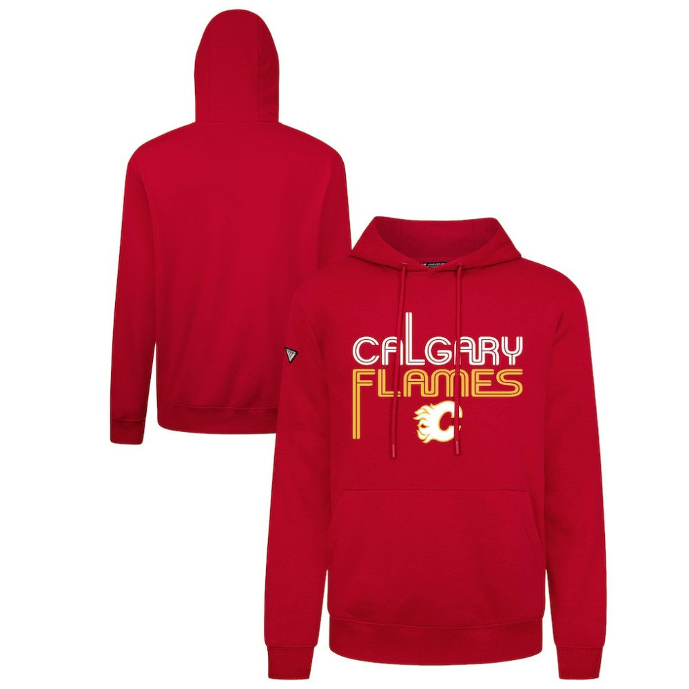 Calgary Flames Levelwear Podium Lanes Hoodie - Red Hoodies