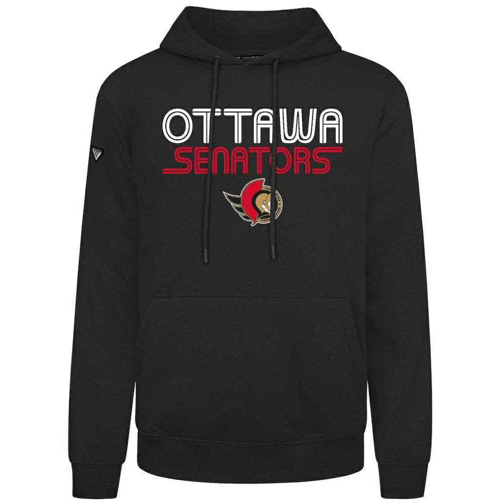 Ottawa Senators Levelwear Podium Lanes Hoodie - Black Hoodies