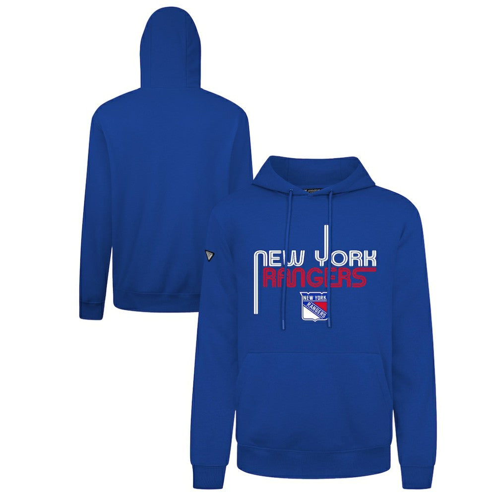 New York Rangers Levelwear Podium Lanes Hoodie - Blue Hoodies