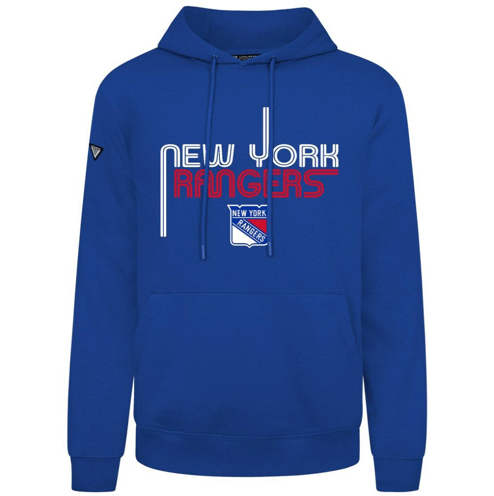 New York Rangers Levelwear Podium Lanes Hoodie - Blue Hoodies