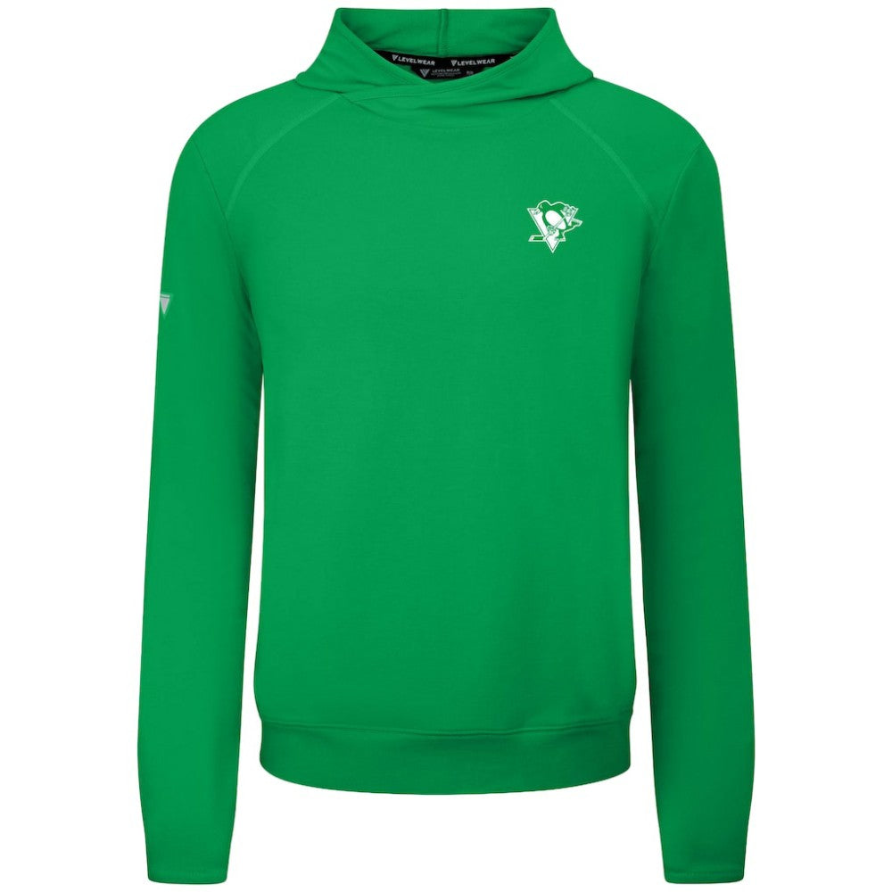 Pittsburgh Penguins Levelwear St. Patrick's Day Mandate Tri-Blend Hoodie - Green Hoodies