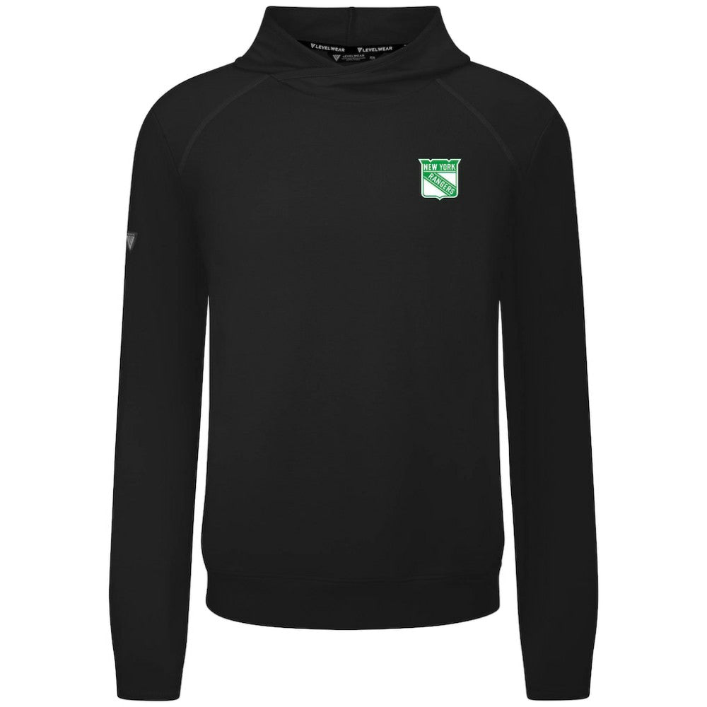New York Rangers Levelwear St. Patrick's Day Mandate Tri-Blend Hoodie - Black Hoodies