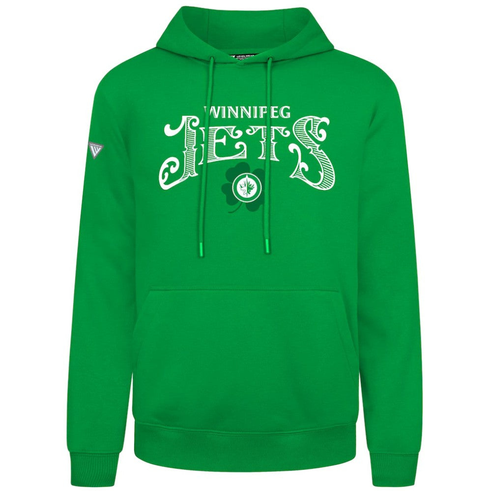 Winnipeg Jets Levelwear St. Patrick's Day Podium Hoodie - Green Hoodies