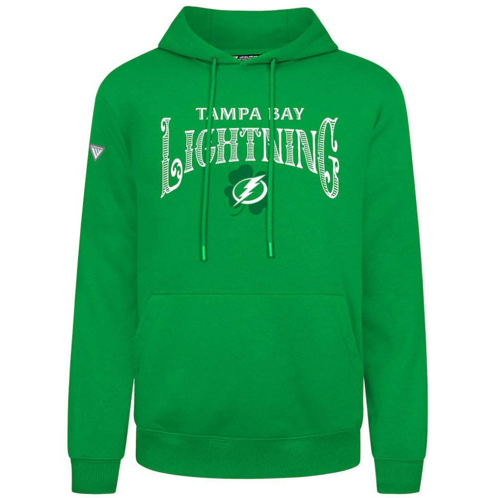 Tampa Bay Lightning Levelwear St. Patrick's Day Podium Hoodie - Green Hoodies