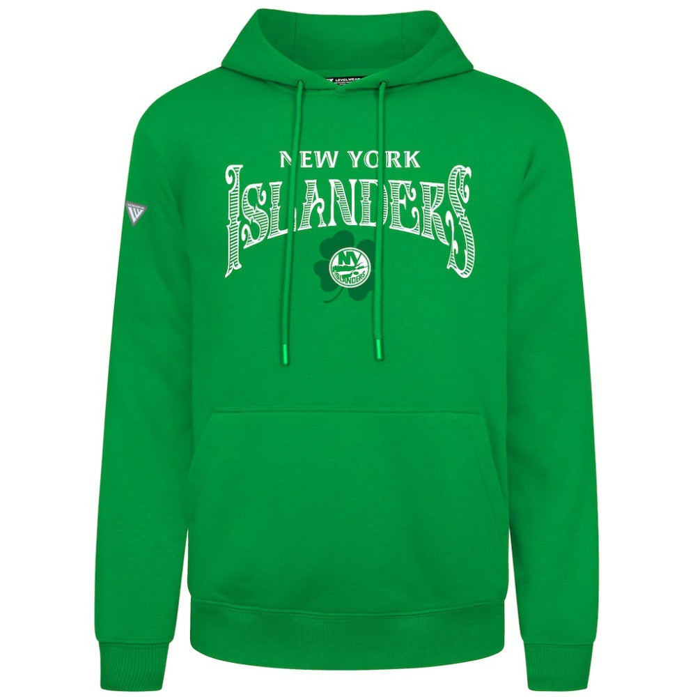 New York Islanders Levelwear St. Patrick's Day Podium Hoodie - Green Hoodies