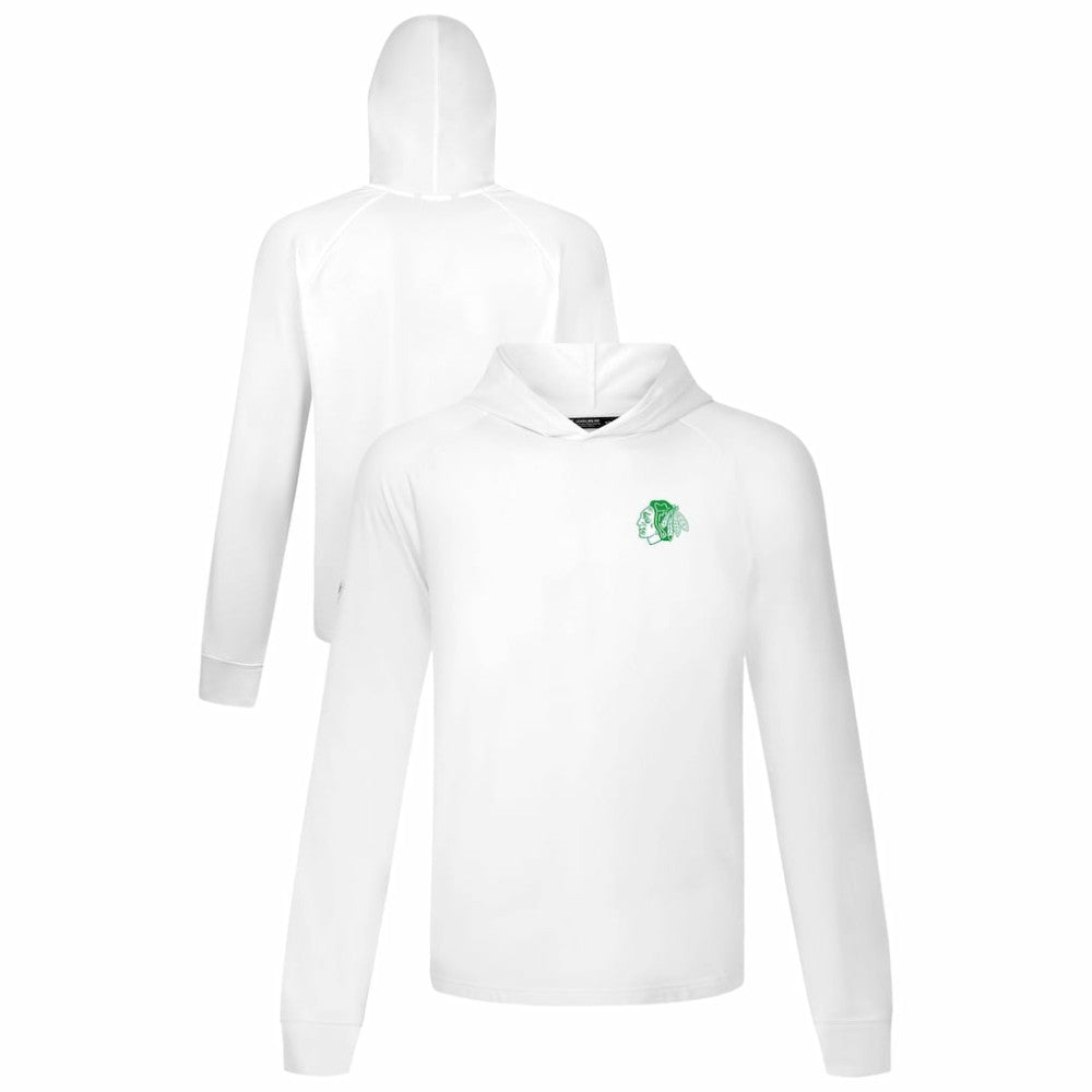 Chicago Blackhawks Levelwear St. Patrick's Day Dimension Hoodie - White Hoodies