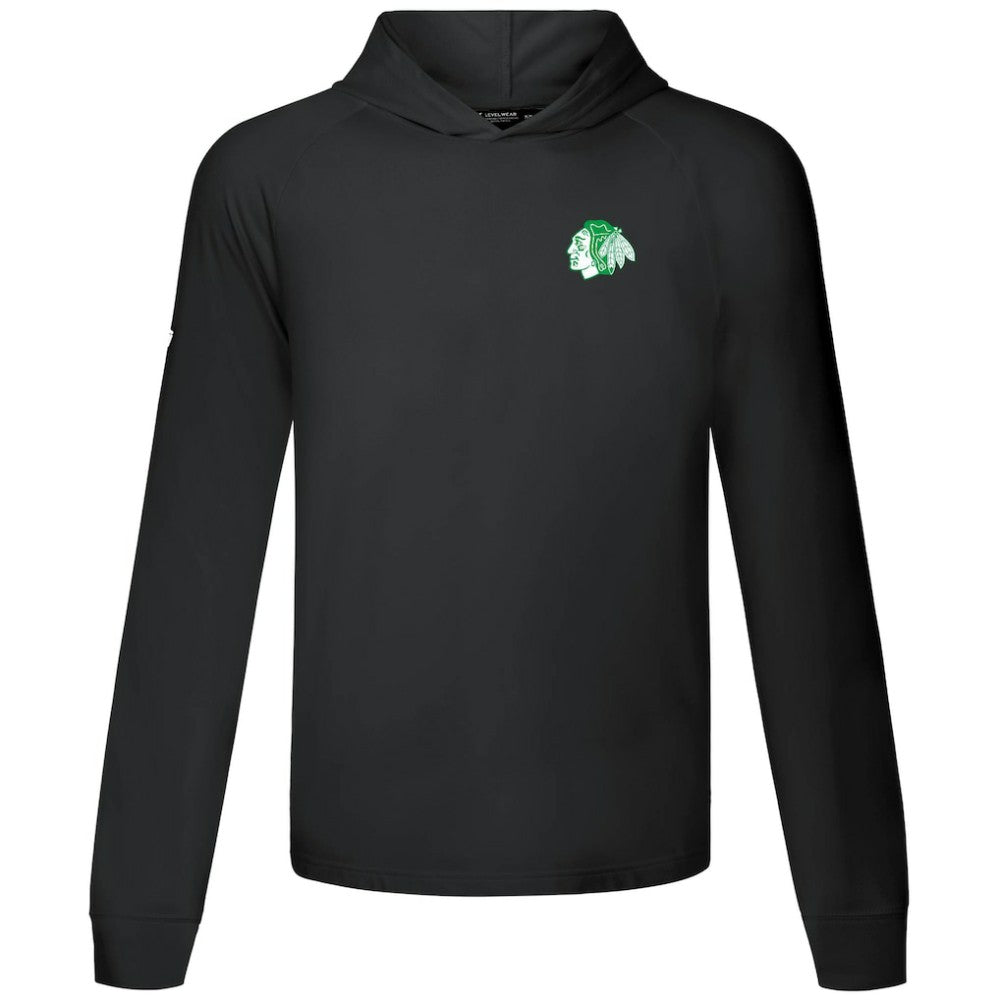 Chicago Blackhawks Levelwear St. Patrick's Day Dimension Hoodie - Black Hoodies