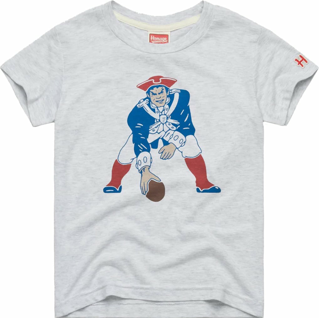 New England Patriots Homage Youth 1979 Tri-Blend T-Shirt - Ash cheap