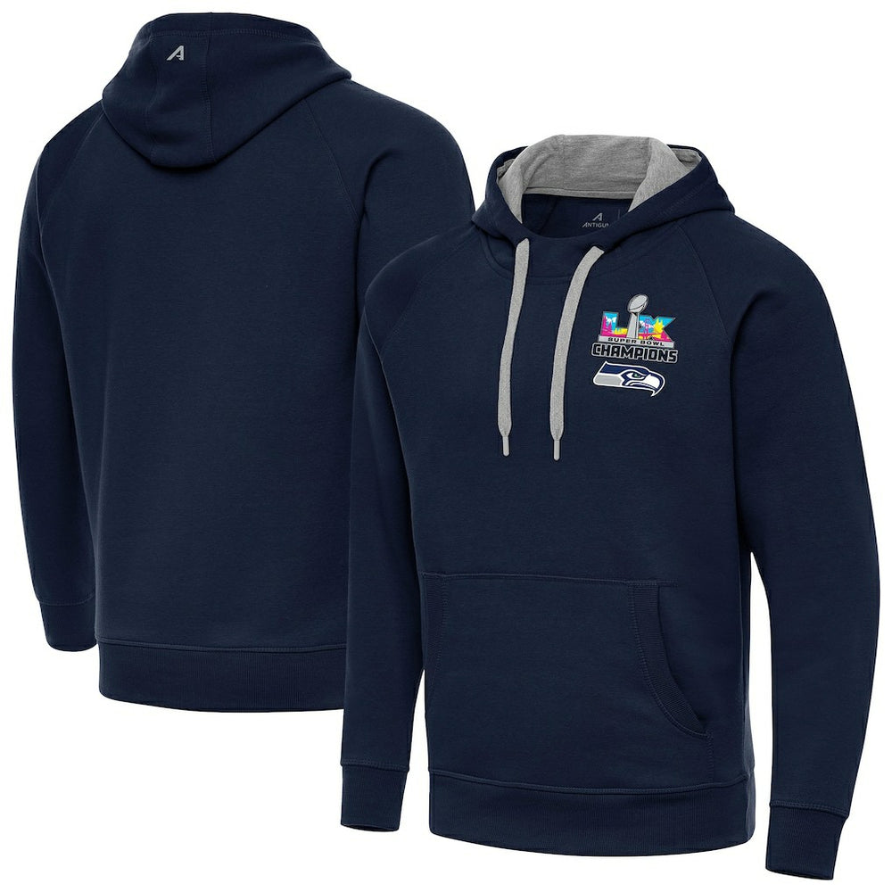 Seattle Seahawks Antigua Super Bowl LX Champions Victory Hoodie - College Navy sale