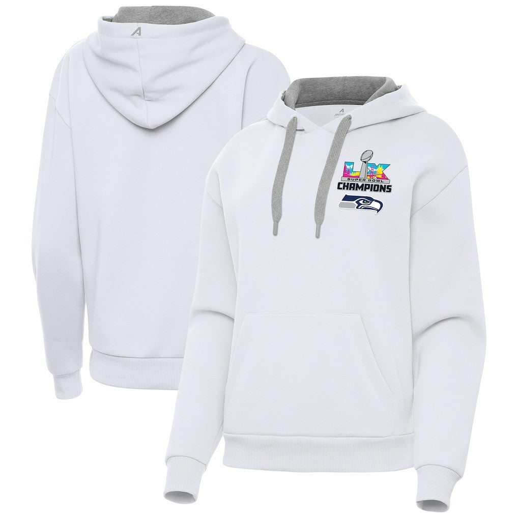 Seattle Seahawks Antigua Women's Super Bowl LX Champions Victory Hoodie - White cheap