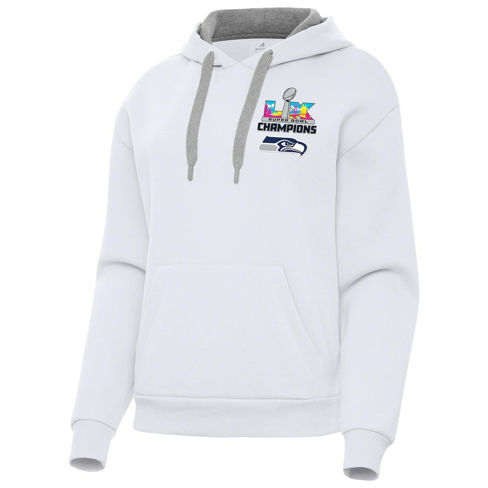 Seattle Seahawks Antigua Women's Super Bowl LX Champions Victory Hoodie - White cheap