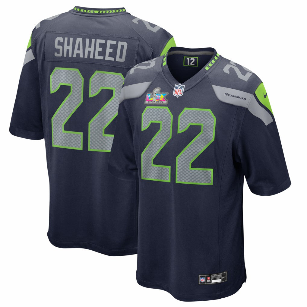 Rashid Shaheed Seattle Seahawks Super Bowl LX Patch Game Jersey - College Navy outlet