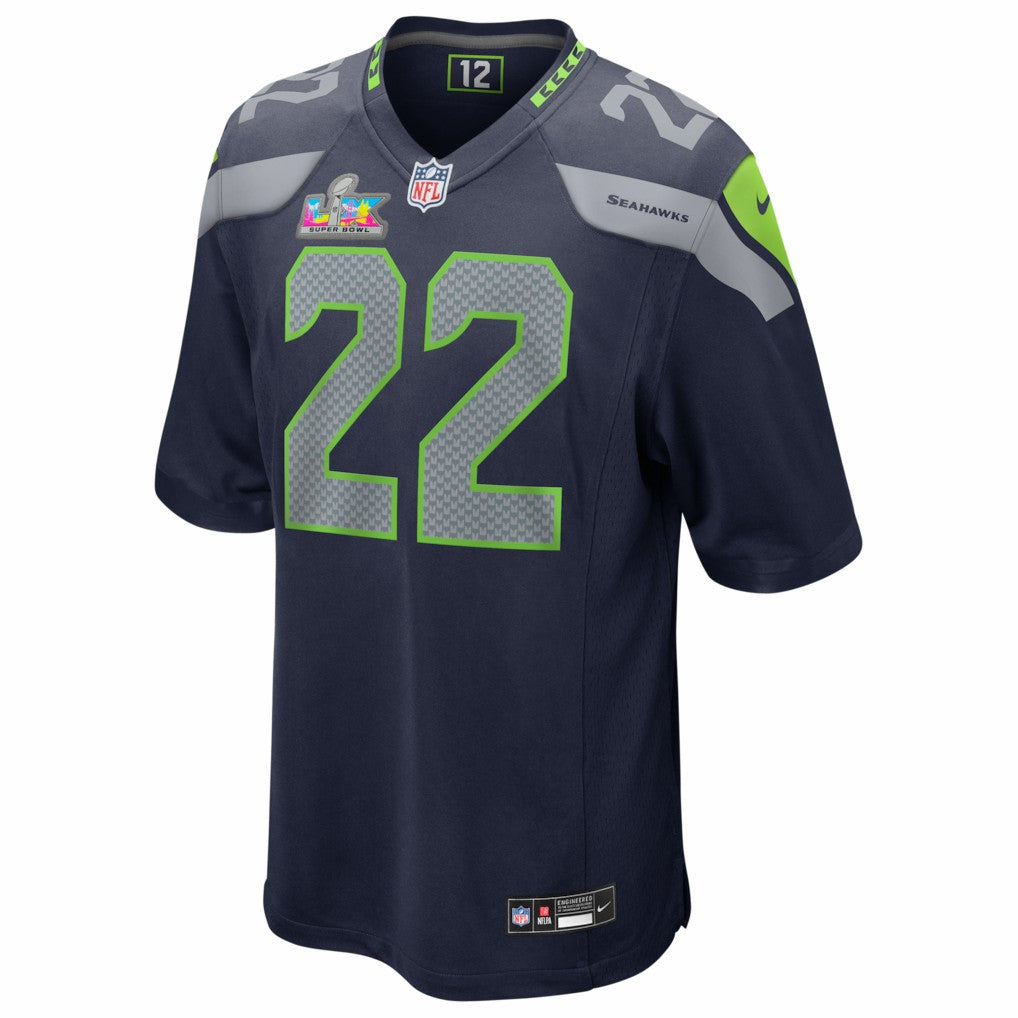 Rashid Shaheed Seattle Seahawks Super Bowl LX Patch Game Jersey - College Navy outlet