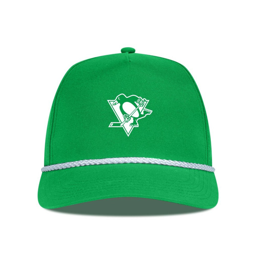 Pittsburgh Penguins Levelwear St. Patrick's Day Gambit Rope Adjustable Hat - Kelly Green Hats