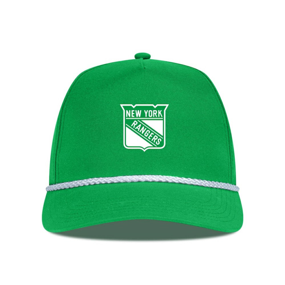 New York Rangers Levelwear St. Patrick's Day Gambit Rope Adjustable Hat - Kelly Green Hats