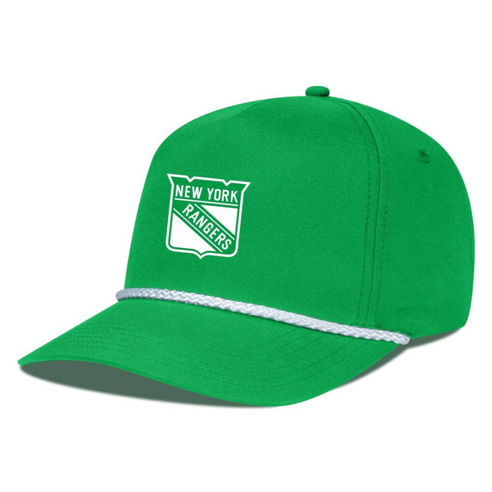 New York Rangers Levelwear St. Patrick's Day Gambit Rope Adjustable Hat - Kelly Green Hats