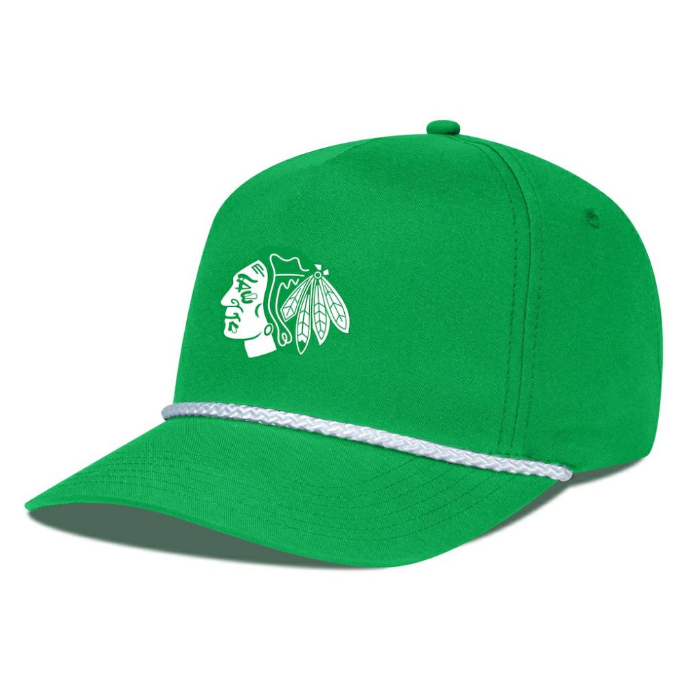 Chicago Blackhawks Levelwear St. Patrick's Day Gambit Rope Adjustable Hat - Kelly Green Hats