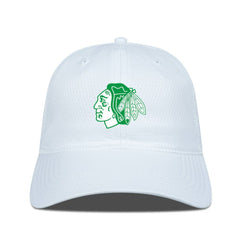 Chicago Blackhawks Levelwear Matrix Patch Adjustable Hat - White Hats
