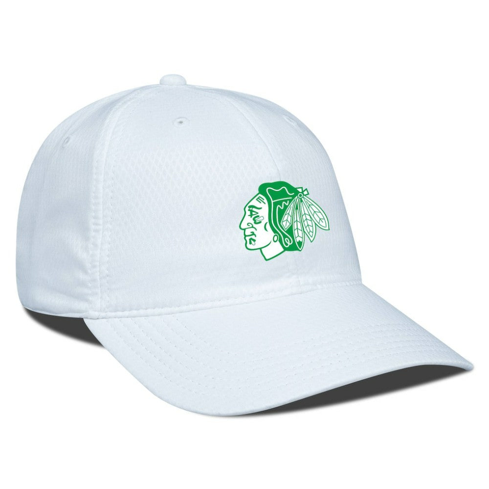 Chicago Blackhawks Levelwear Matrix Patch Adjustable Hat - White Hats