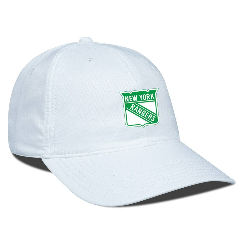 New York Rangers Levelwear Matrix Patch Adjustable Hat - White Hats