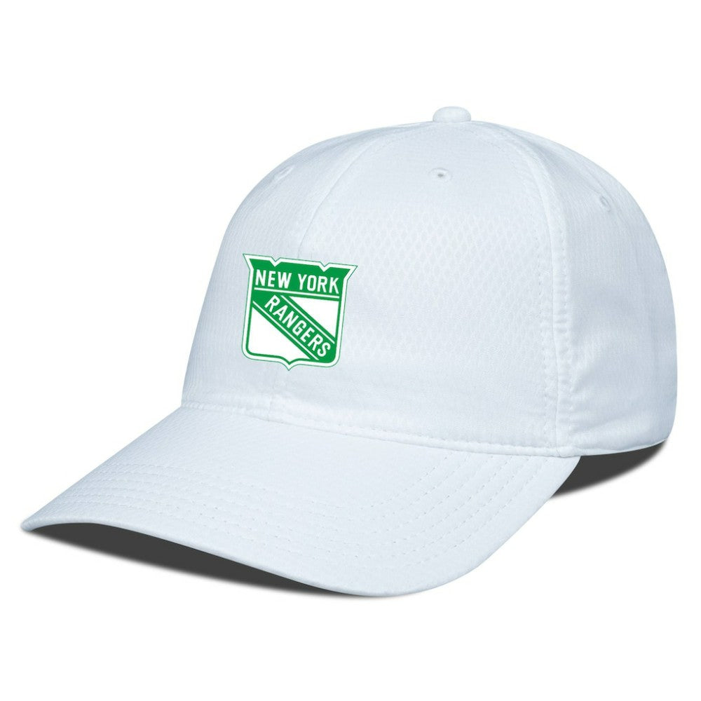 New York Rangers Levelwear Matrix Patch Adjustable Hat - White Hats