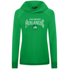 Colorado Avalanche Levelwear Women's St. Patrick's Day Slender Raglan Hoodie - Kelly Green Hoodies