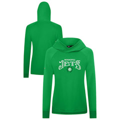 Winnipeg Jets Levelwear Women's St. Patrick's Day Slender Raglan Hoodie - Kelly Green Hoodies