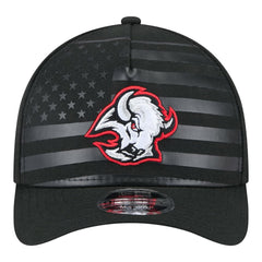 Buffalo Sabres New Era Game Day Stealth Flag 9FORTY A-Frame Adjustable Hat - Black Hats